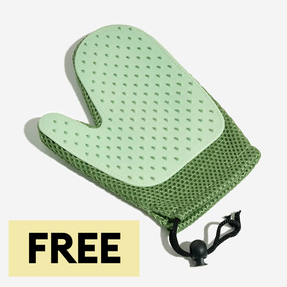 Guante de aseo de mascotas - Pincel de mascotas de doble lado de silicona