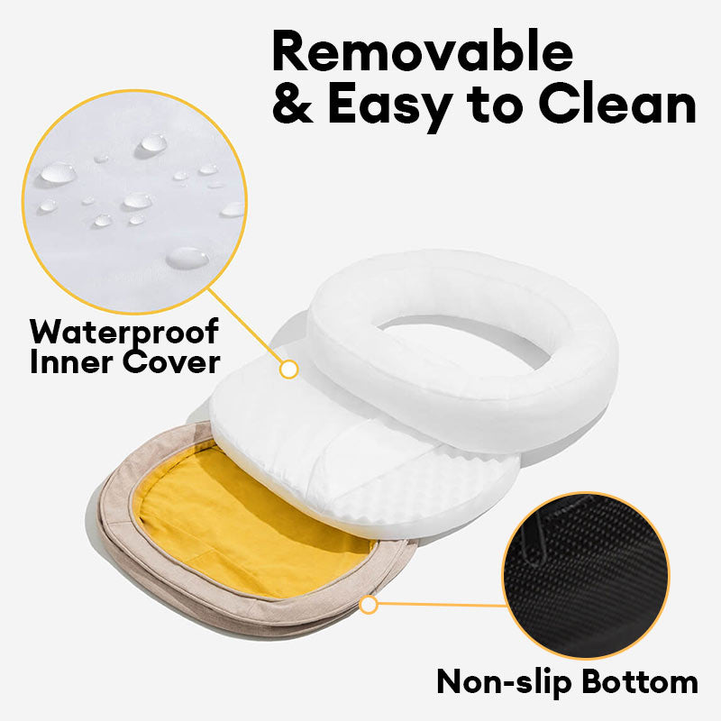 Cama ortopédica para cachorro donut