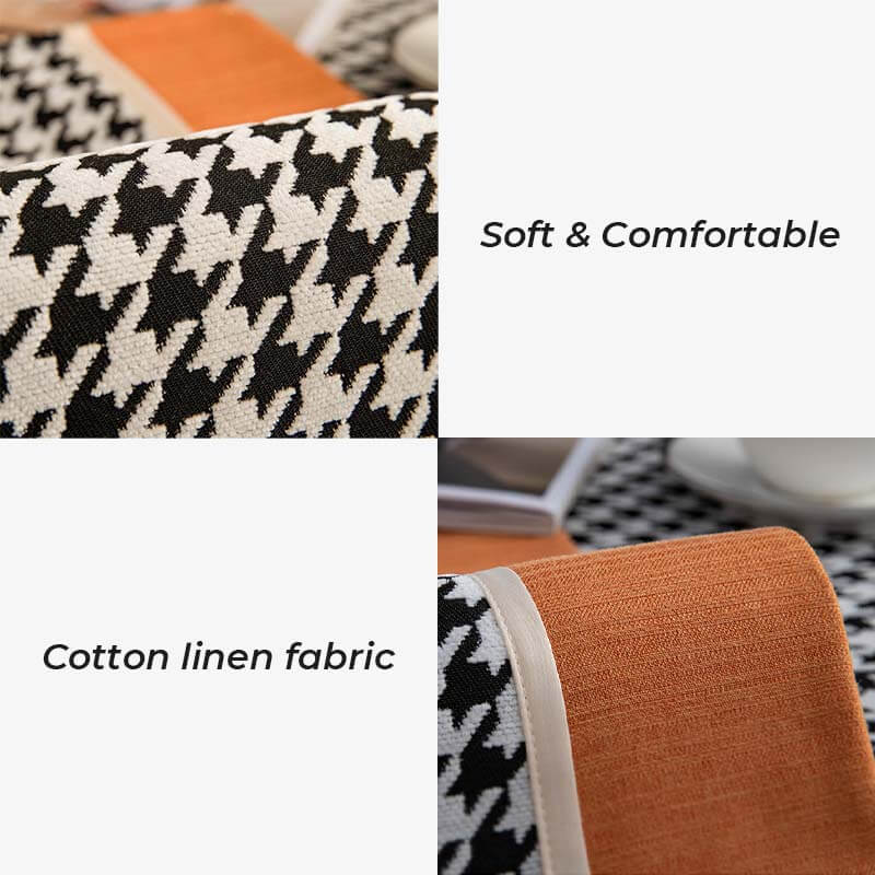 Capacal de sofá de chenille clásico de estampado de pizarra