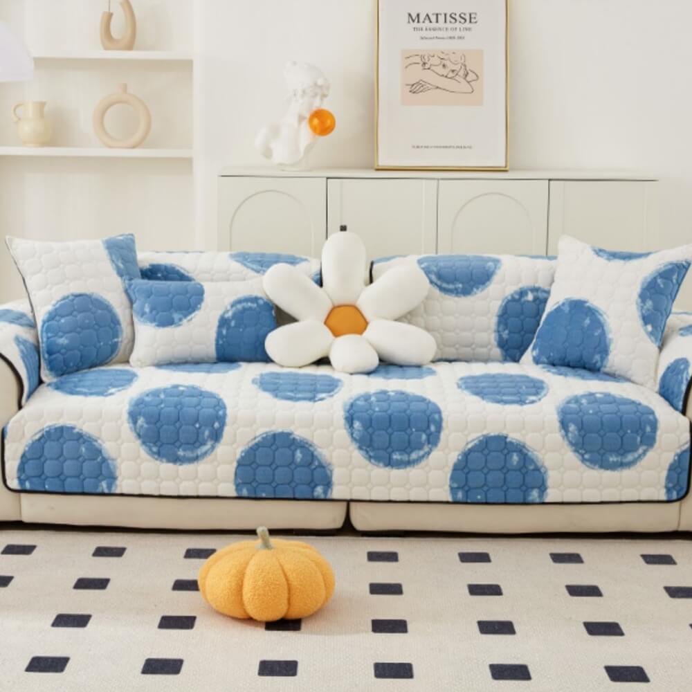 Cubierta de sofá de terciopelo de leche muebles de protección antideslizante Cubierta del sofá