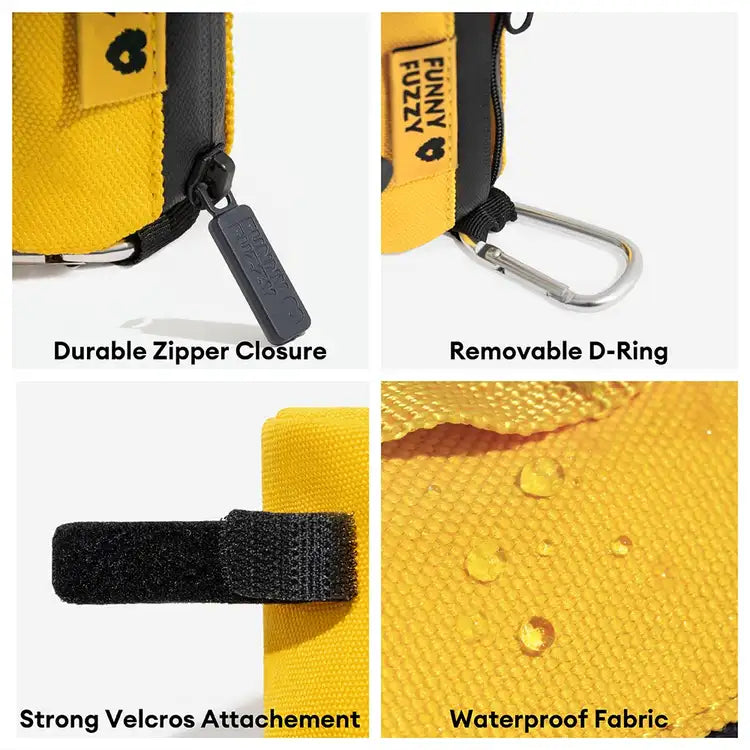 Dispensador de bolsas de caca de correa impermeable FunnyFuzzy - Flexi Walker