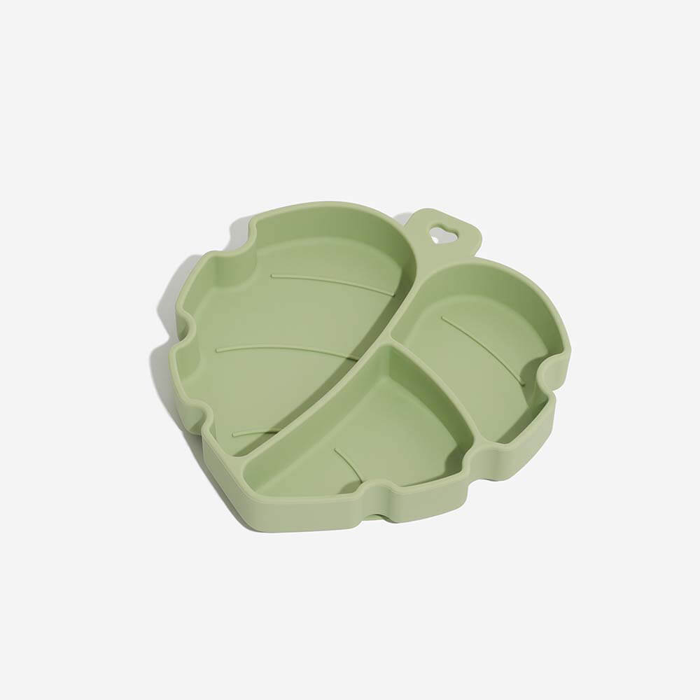 Suction Cup Pet Bowl - Leaf - FUNNYFUZZY