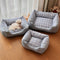 Gingham Leisure Removable Thickened Bolster Dog & Cat Bed