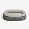 Deluxe Faux Leather & Plush Removable Orthopedic Donut Dog Bed - WarmNest
