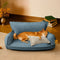 All-Season Chenille Dual-layer Removable Sponge Orthopedic Dog Bed With Pillow