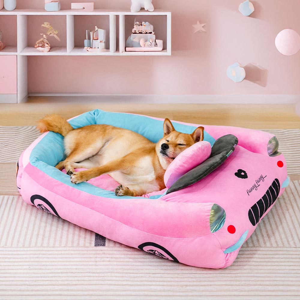 Cama de mascotas de autos de carreras convertibles clásicos - Fast ＆ Fur