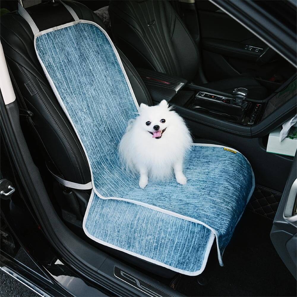 Housse de protection de siège de voiture en Chenille rayée imperméable pour animaux de compagnie-route plus sûre