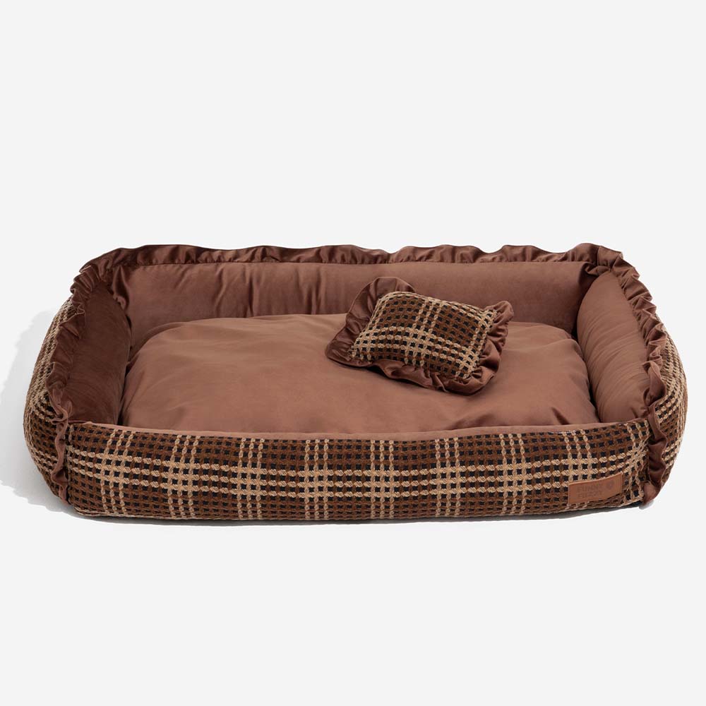 Cama de almohada de almohada para perros de lujo con almohadilla para perros de lujo