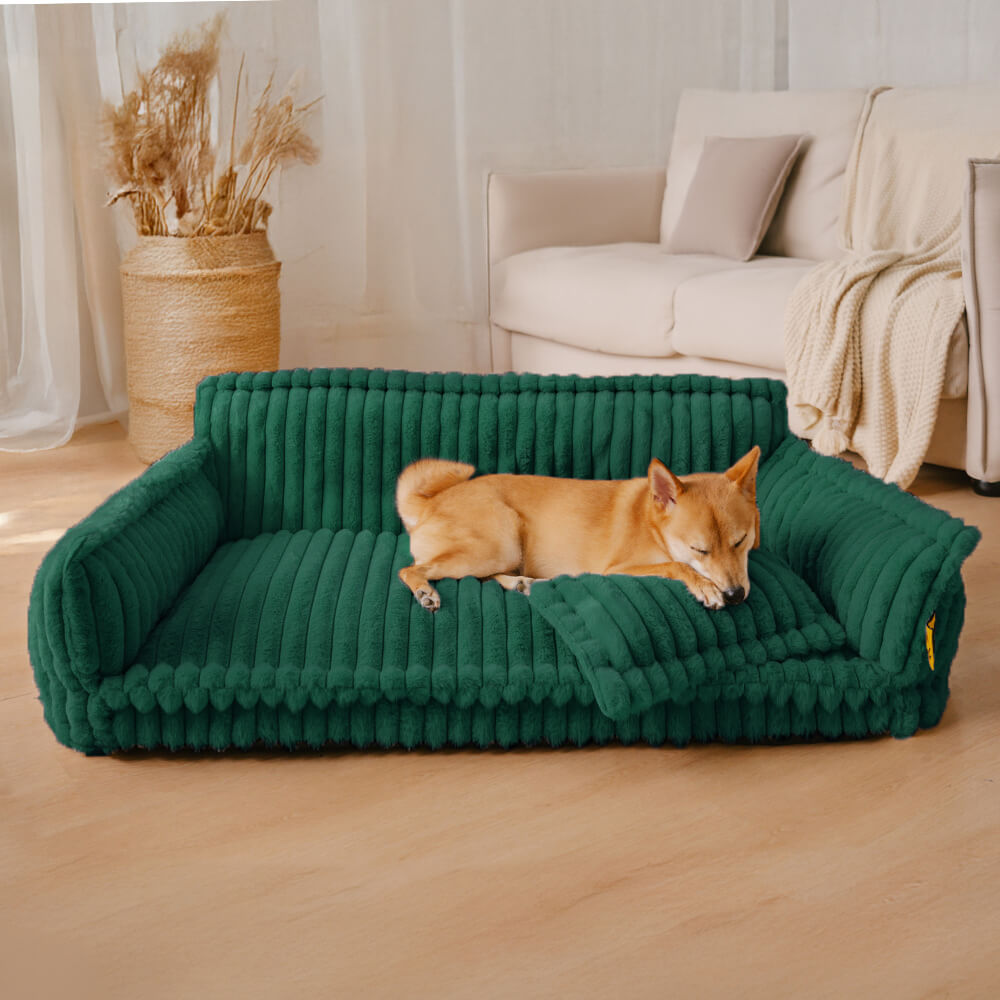 Gran almohada de perros suaves y esponjosas lavables con almohada de perro suave para perros sofá sofa-snozy sueño