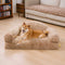 Cama de sofá de perro ortopédico de esponja y esponja de lujoso - Fluffyhaven Fluffyhaven
