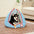 Multifunctional Semi-Enclosed Cave Dog Bed Warming Pet Bed
