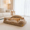 Cama de sofá de perro ortopédico de esponja y esponja de lujoso - Fluffyhaven Fluffyhaven