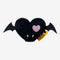Halloween Plush Squeaky Dog Toy - Bat Heart