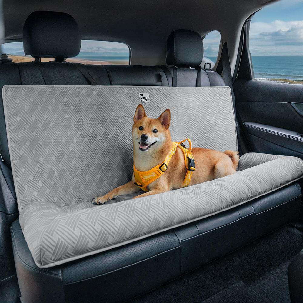 Cooling Travel Bolster Safety Back Seat Large Dog Car Seat Bed - Chill Rover