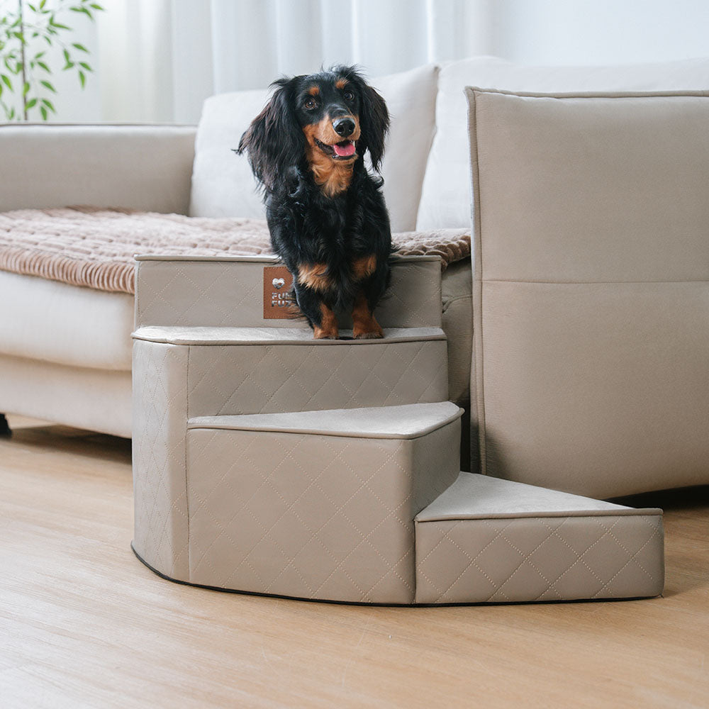 Escaleras de mascotas de espiral extraíbles repelentes de agua de lujo