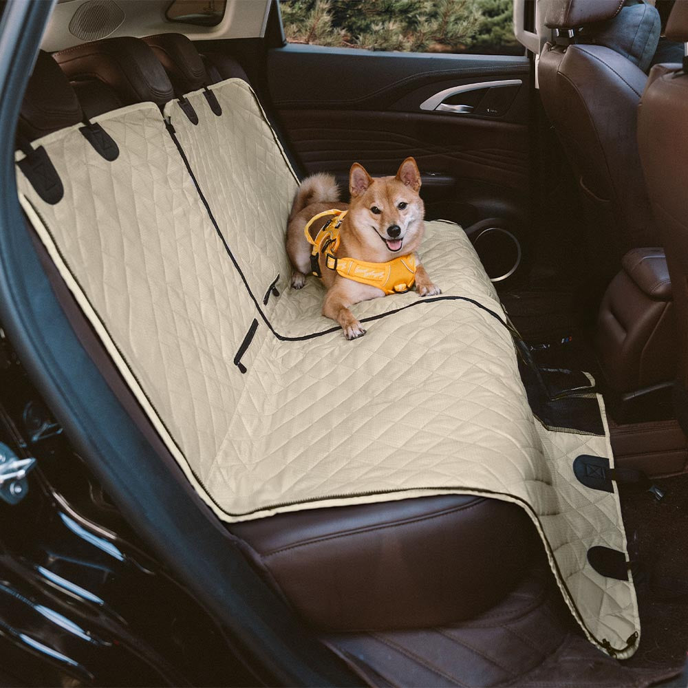 Waterproof Multi-Use Car Dog Seat Cover – Convertible Back Seat Protector for Pets
