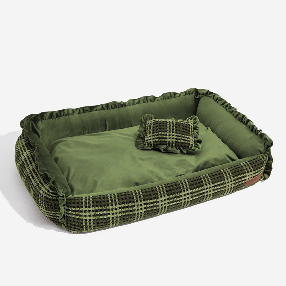 Cama de almohada de almohada para perros de lujo con almohadilla para perros de lujo
