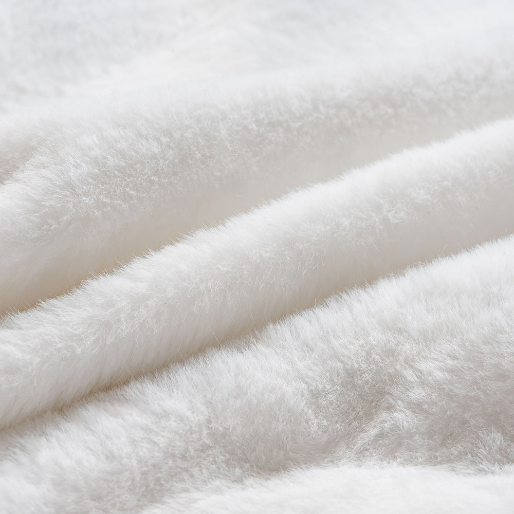 Canapé-lit orthopédique double couche pour chien en flanelle de luxe