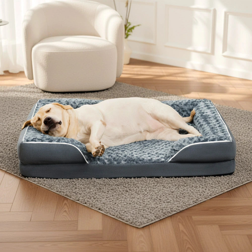 Detachable Water-Repellent Full Surround Support Orthopedic Dog Bed