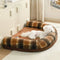 Faux Lambswool U-Shaped Removable Washable Orthopedic Pet Bed