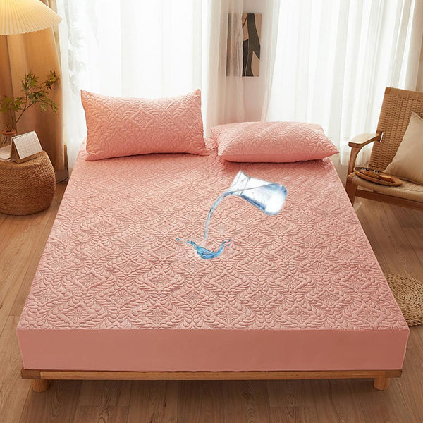 Waterproof Anti-Stain Soft Quilted Fitted Sheet Mattress Cover
