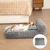 Mini Plush Home-Style Backrest Orthopedic Bed for Small Dogs - TinyNest