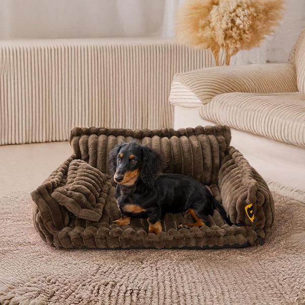 Gran almohada de perros suaves y esponjosas lavables con almohada de perro suave para perros sofá sofa-snozy sueño