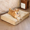 Fluffy Warm Detachable Orthopedic Dog Bed- Checker Cocoon