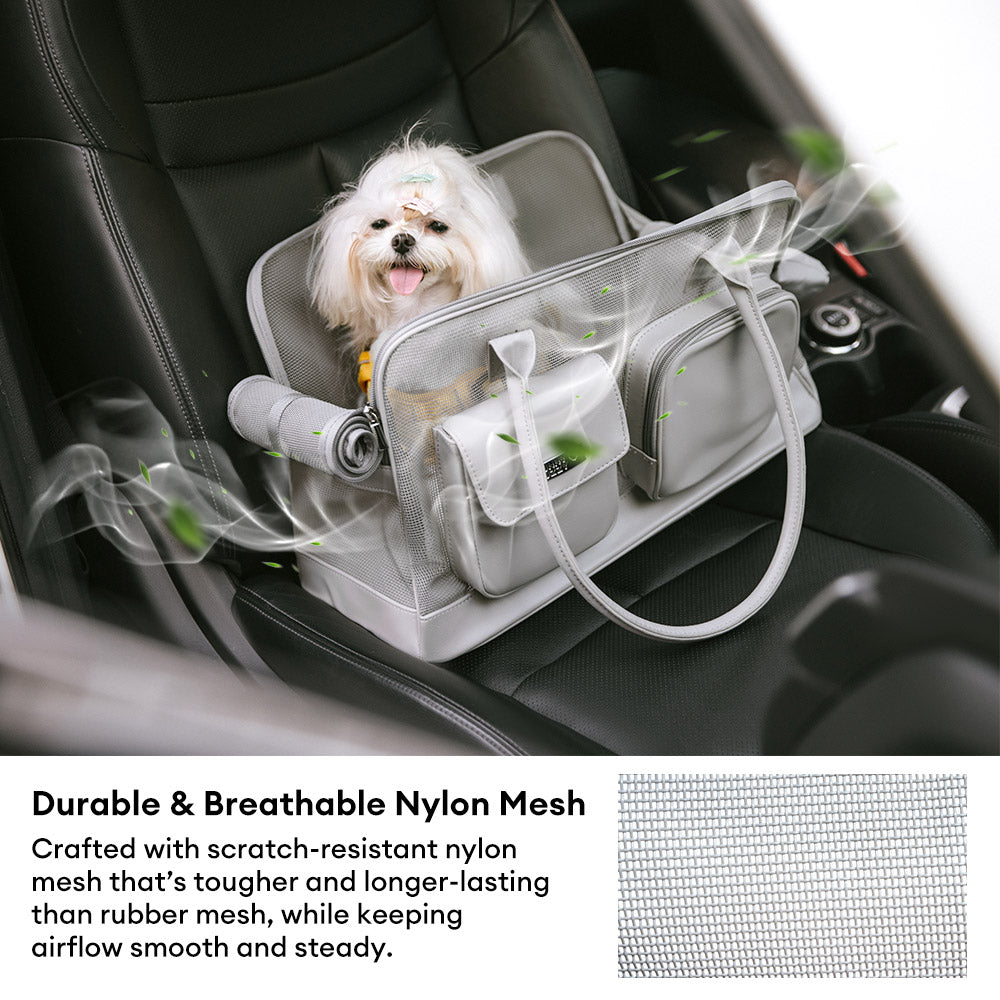 Lightweight Breathable Mesh Safe Pet Carrier - Urban Ease