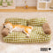 Vintage Leisure Diamond Dog & Cat Sofa Bed - FUNNYFUZZY