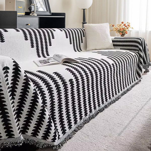 Cubierta del sofá de decoración del hogar anti-sorteo de tela chenille para todas las sábanas