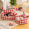 Amusement Park Fashion Plaid Thickened Plush Dog Sofa Bed