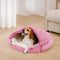 Calming Plush Semi-Enclosed Pet Nest Pita Bed For Dogs - FUNNYFUZZY