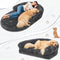 Chic Plush Large Dog Bed Foldable Human Dog Bed