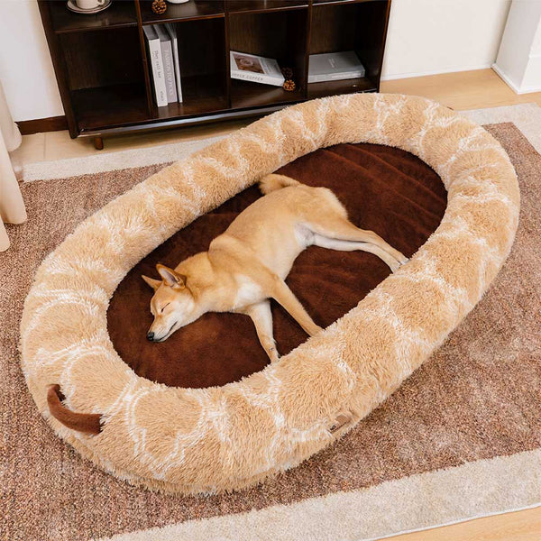 Cama clásica de perros humanos de donas súper grandes y esponjosas - Cuddle Cradle