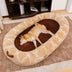 Luxury Super Large Sleep Deeper Oval Bed Human Dog Bed - FUNNYFUZZY