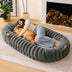 Cama de perros humanos de donas súper grandes y llenosas cremosas - Cuddle Cradle