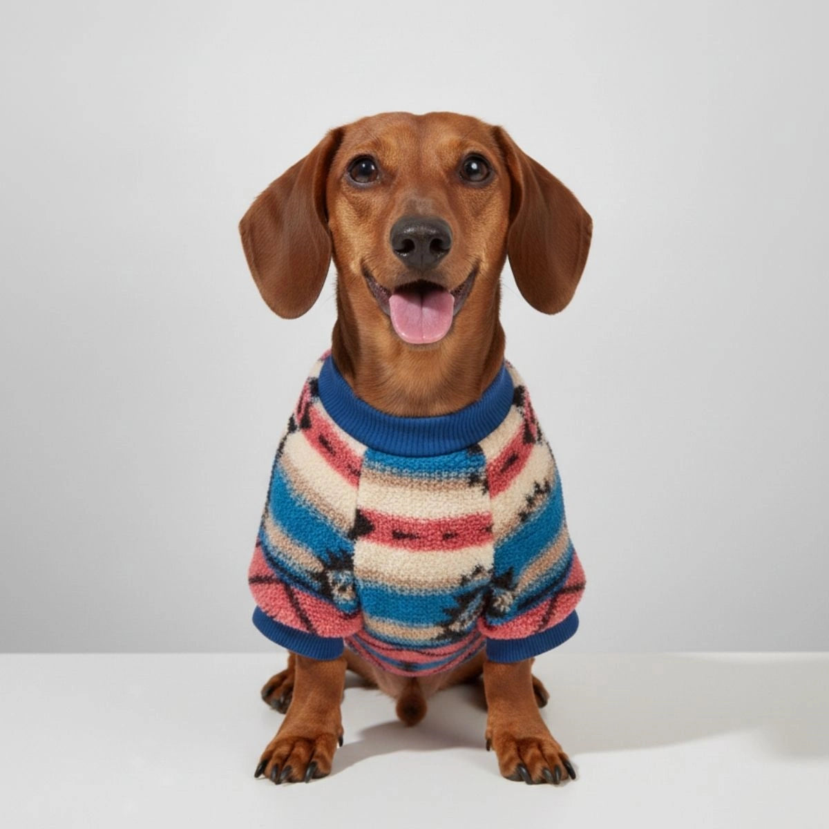 Pull pour chien rayé coloré - Vêtements d'hiver confortables et à la mode