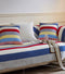 Colorful Striped Quilted Sofa Chic Protector Comfort Couch Cover