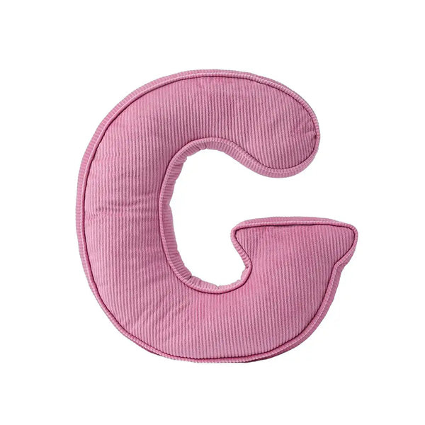 Corduroy Soft Hugging Letter Sofa Pillow