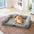 Cream Fluffy Comfort Orthopedic Dog and Cat Sofa Bed
