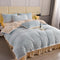Elegant Carved Velvet Floral Bedding Skin-Friendly Bed Sheet Set