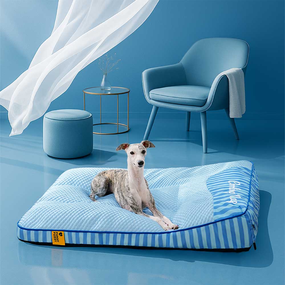 Cama de perros ortopédico de rectángulo lavable de enfriamiento extra grande - siesta de enfriamiento