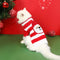 Christmas Thick Warm Turtleneck Dog Sweater Matching Socks For Pet And Owner