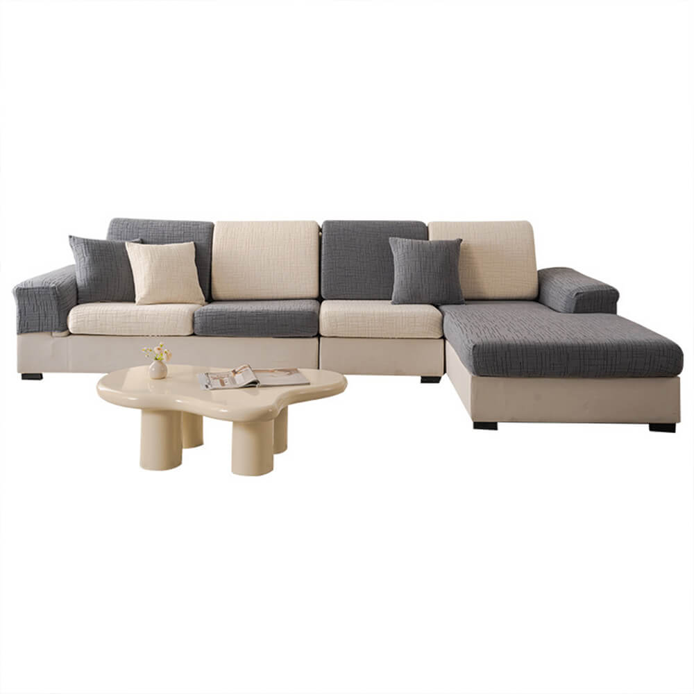 Jacquard Plush Desmanecible Sweat-Absorbente de sudor transpirable Cubierta de sofá mágica de cobertura completa