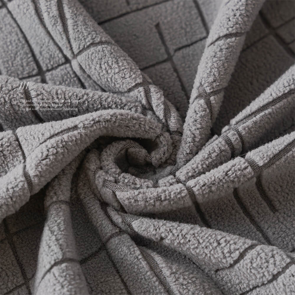 Jacquard Plush Desmanecible Sweat-Absorbente de sudor transpirable Cubierta de sofá mágica de cobertura completa