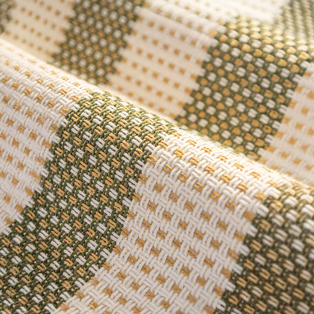 Capa de sofá protetora de móveis anti-arranhões com listras de linho de algodão