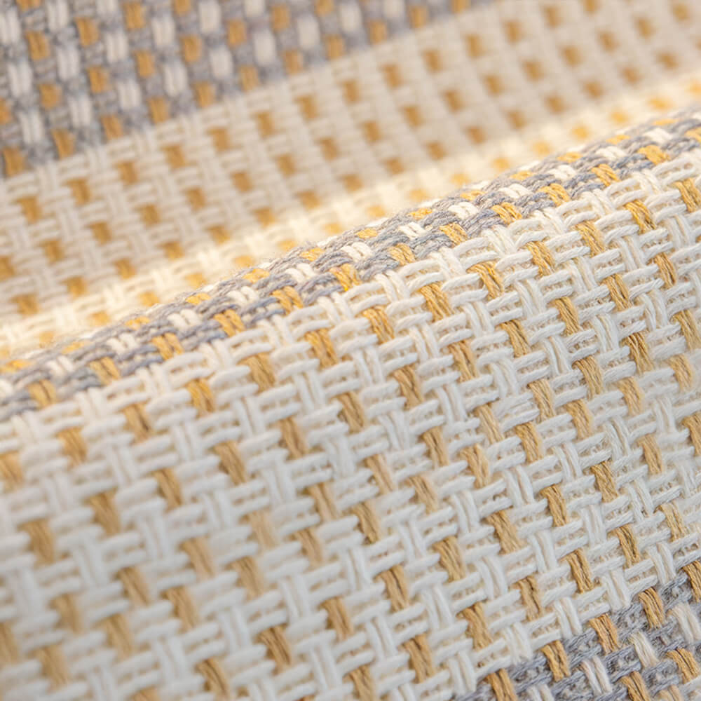 Capa de sofá protetora de móveis anti-arranhões com listras de linho de algodão