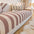 Stripe de lino de algodón Anti-scratch muebles protector de sofá cubierta del sofá