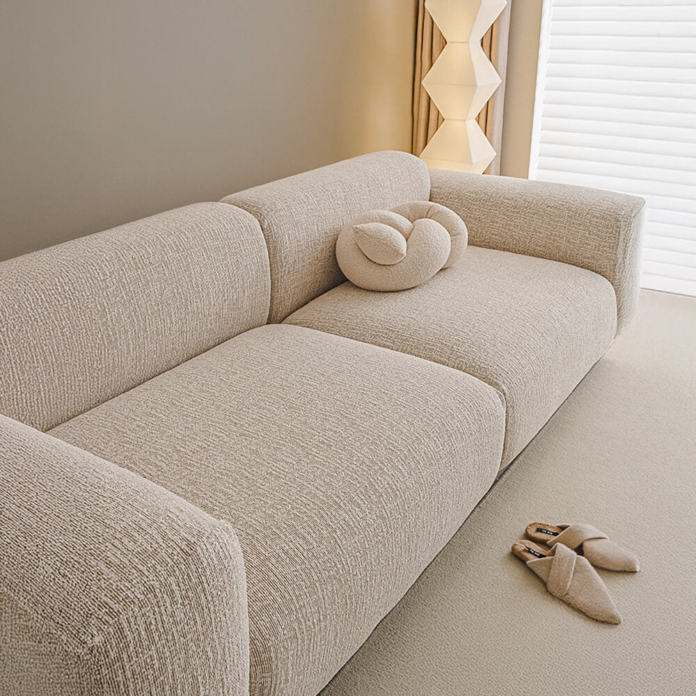 Elegante sofá de chenille All-Season